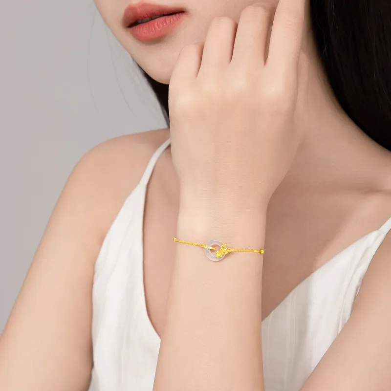 Branded Jewelry Chalcedony Jade Bracelets Women's-1