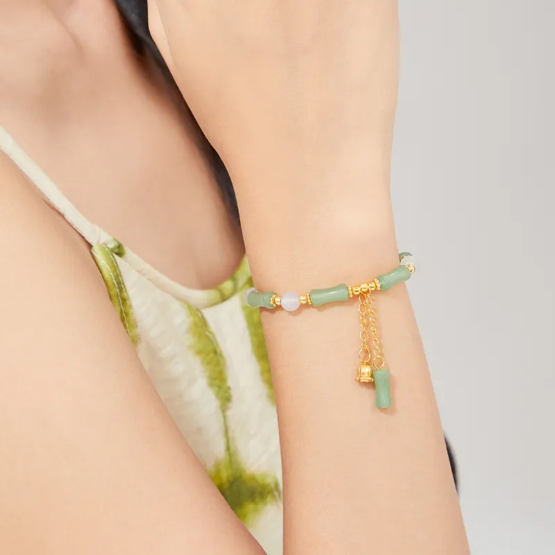 Branded Jewelry Aventurine Bracelets Women's-5
