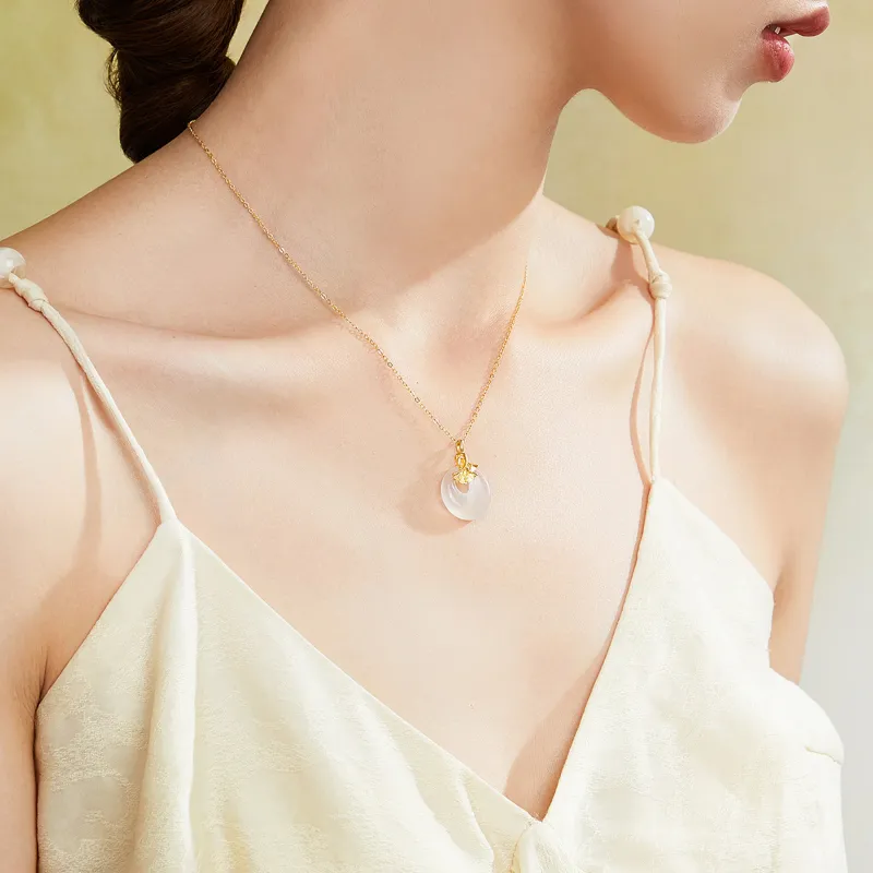 Branded Jewelry Chalcedony Necklaces Women's-3