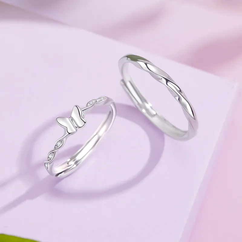 Branded Jewelry S999 Fine Silver Rings Unisex-5