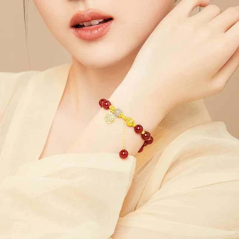 Branded Jewelry Natural Agate Bracelets Women's-12