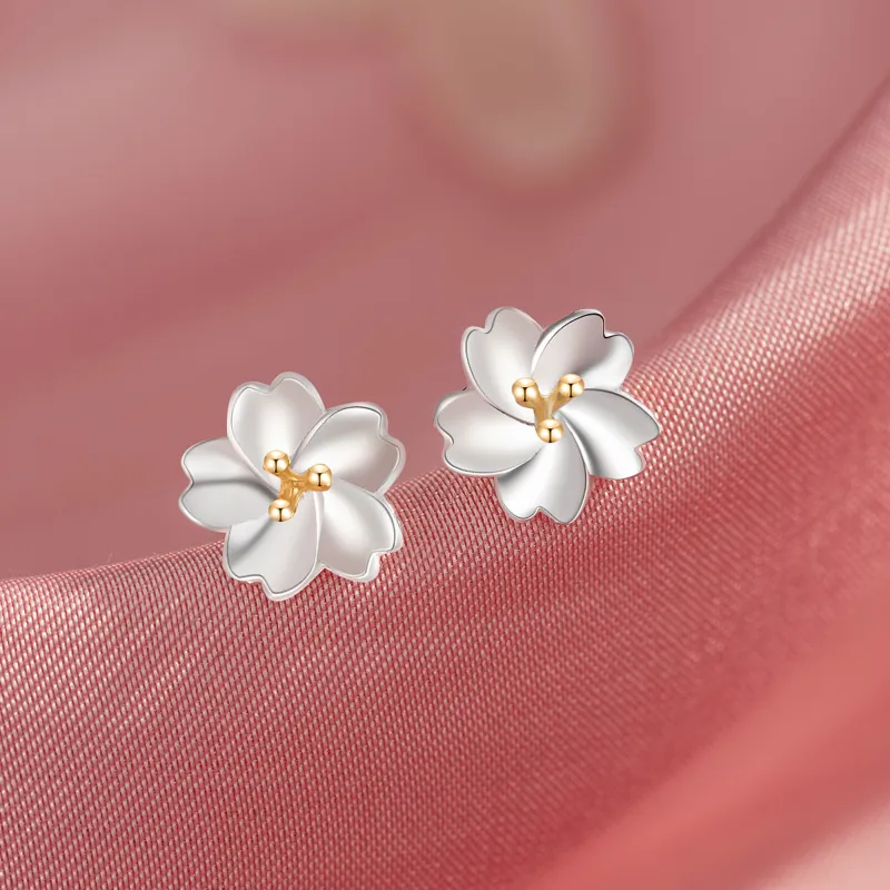 Branded Jewelry S925 Silver 1 Pair Of Stud Earrings Women's-6
