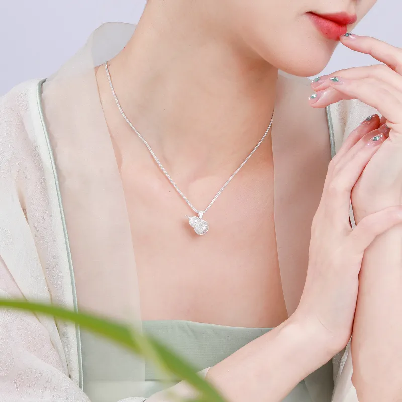 Branded Jewelry S999 Fine Silver Necklaces Women's-4
