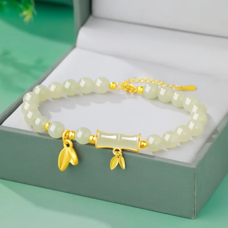 Branded Jewelry Bracelets Pale Greenish White Jade Women's-7