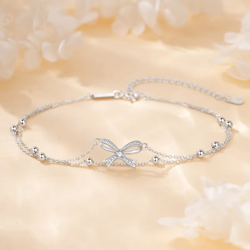 Branded Jewelry S925 Silver Anklets Women's-1