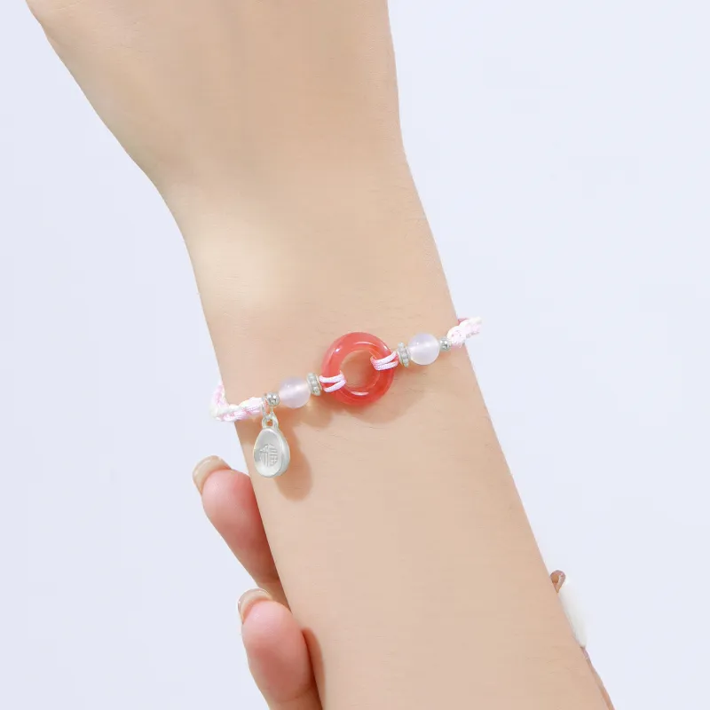 Branded Jewelry Natural Agate Bracelets Unisex-7