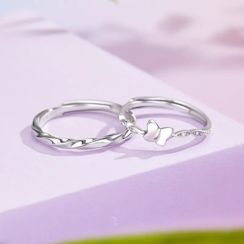 Branded Jewelry S999 Fine Silver Rings Unisex-1
