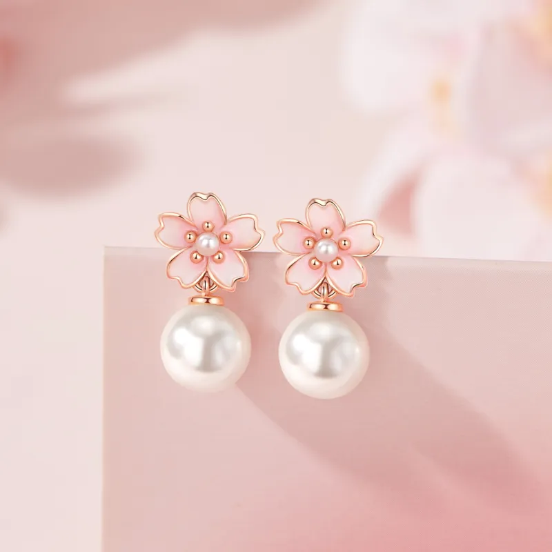 Branded Jewelry Pearl Earrings Women's-8