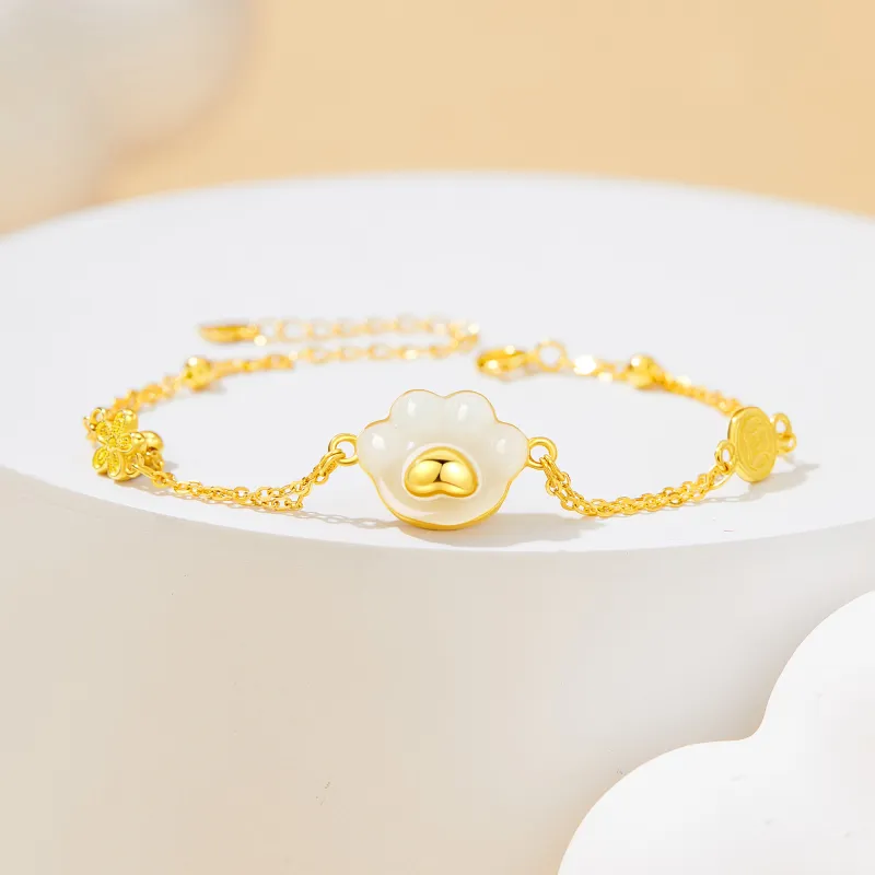 Branded Jewelry Bracelets White Jade Women's-2
