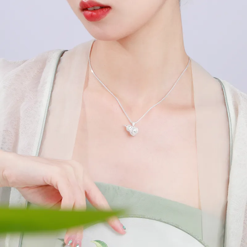 Branded Jewelry S999 Fine Silver Necklaces Women's-2