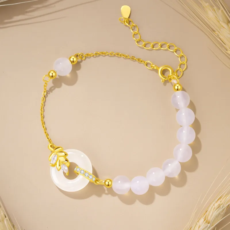 Branded Jewelry Chalcedony Bracelets Women's-5