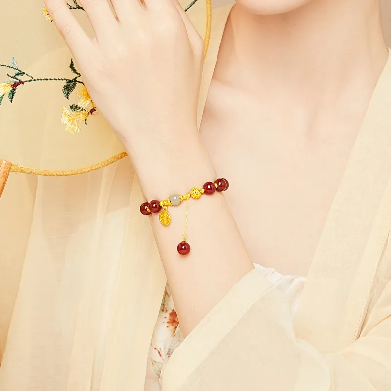 Branded Jewelry Natural Agate Bracelets Women's-10