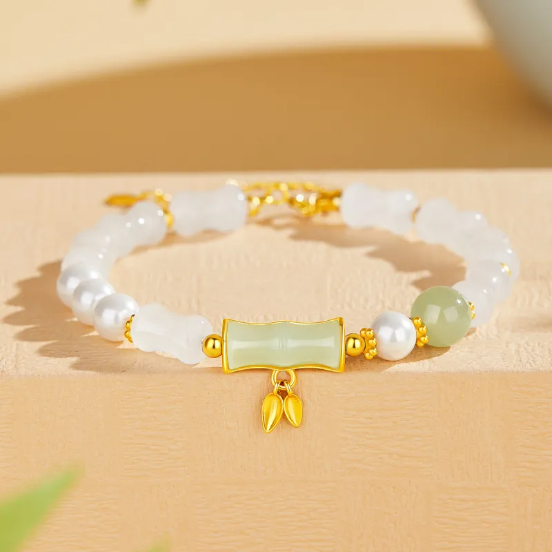 Branded Jewelry Bracelets White Jade Women's-2