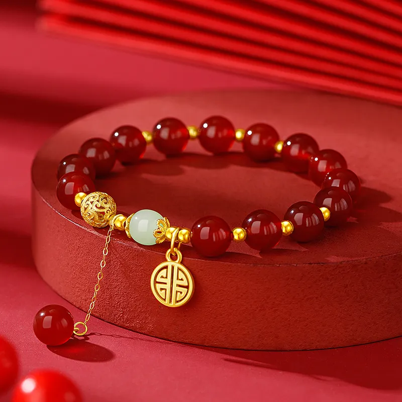 Branded Jewelry Natural Agate Bracelets Women's-2
