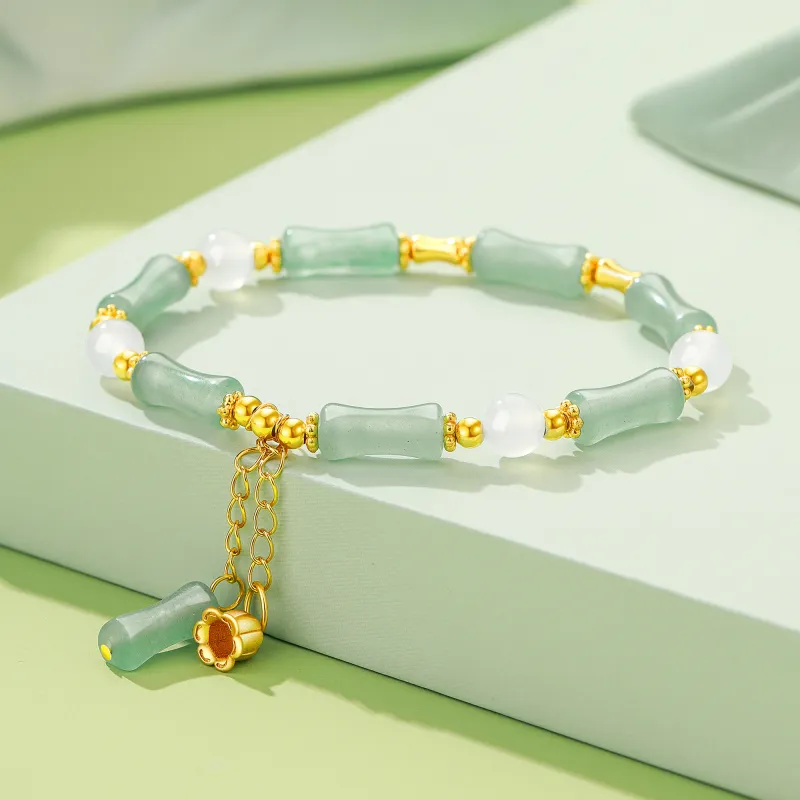 Branded Jewelry Aventurine Bracelets Women's-2