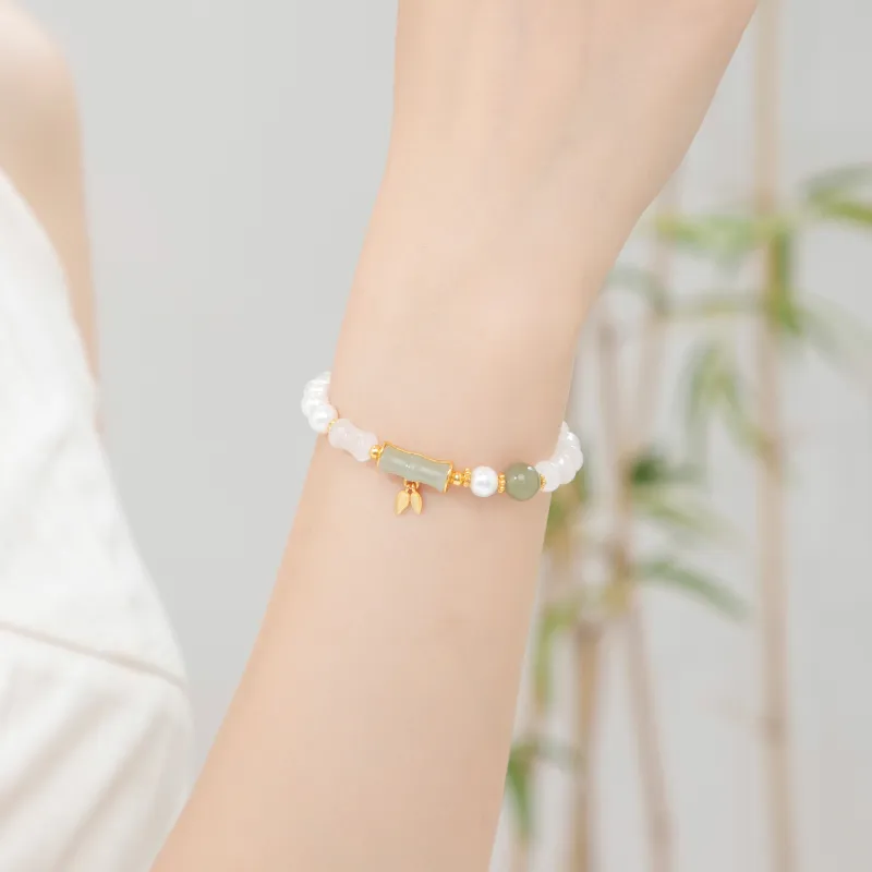 Branded Jewelry Bracelets White Jade Women's-5