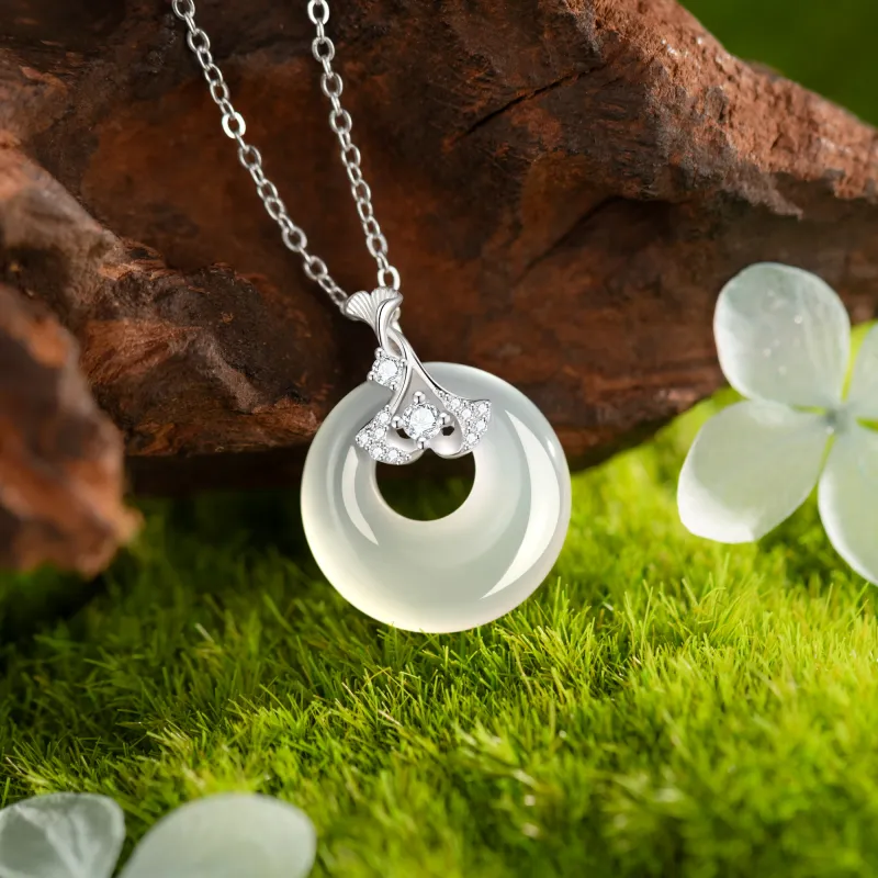 Branded Jewelry Natural Chalcedony Pendants Women's-2