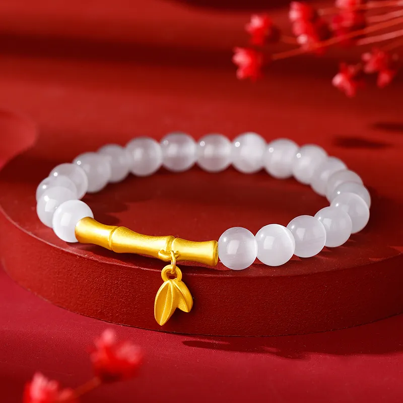 Branded Jewelry Glass Cat Eye Jade Bracelets Women's-3