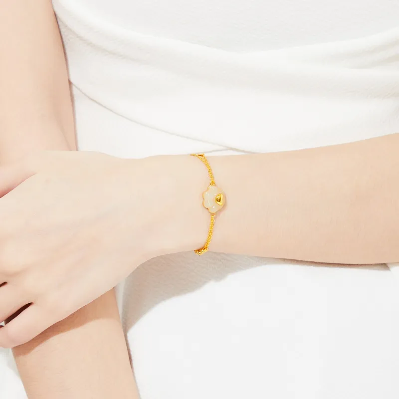 Branded Jewelry Bracelets White Jade Women's-1