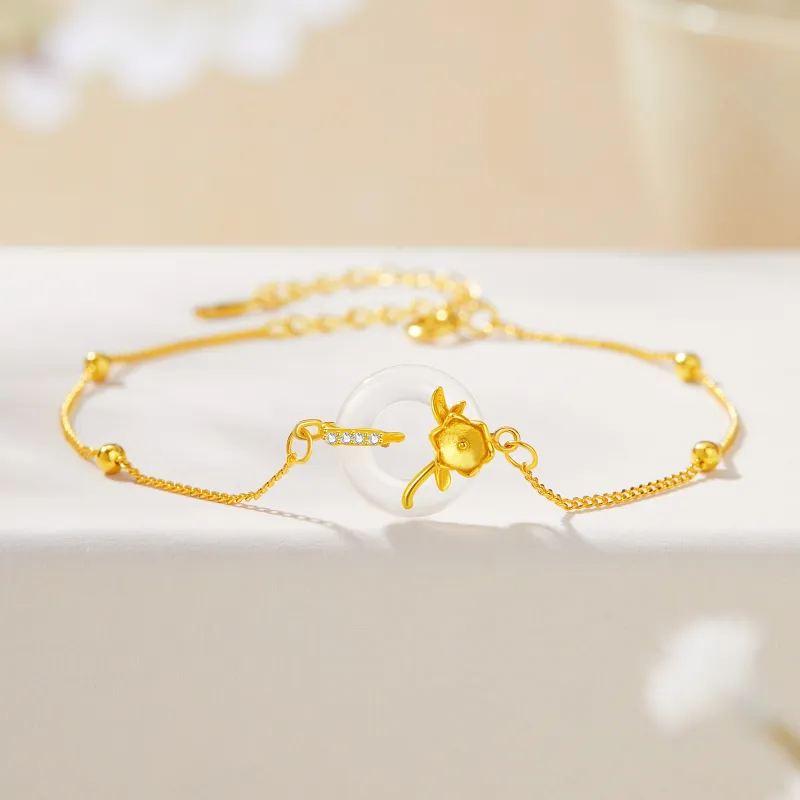 Branded Jewelry Chalcedony Jade Bracelets Women's-6