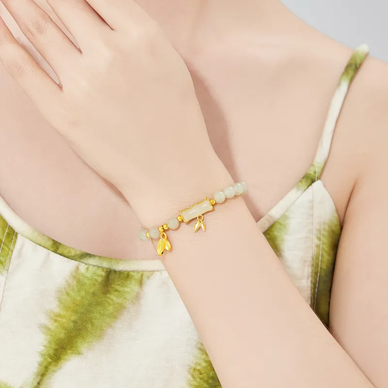 Branded Jewelry Bracelets Pale Greenish White Jade Women's-6