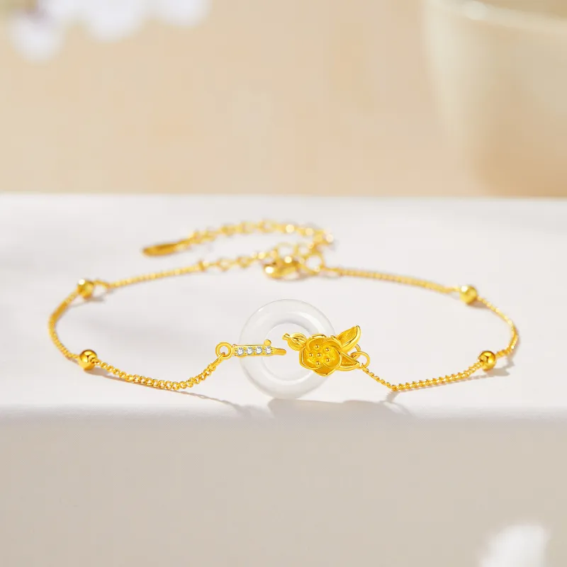 Branded Jewelry Chalcedony Jade Bracelets Women's-13