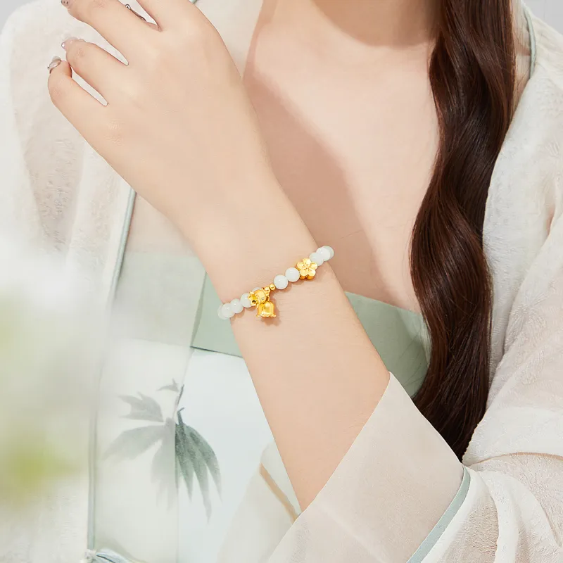 Branded Jewelry Bracelets White Jade Women's-1