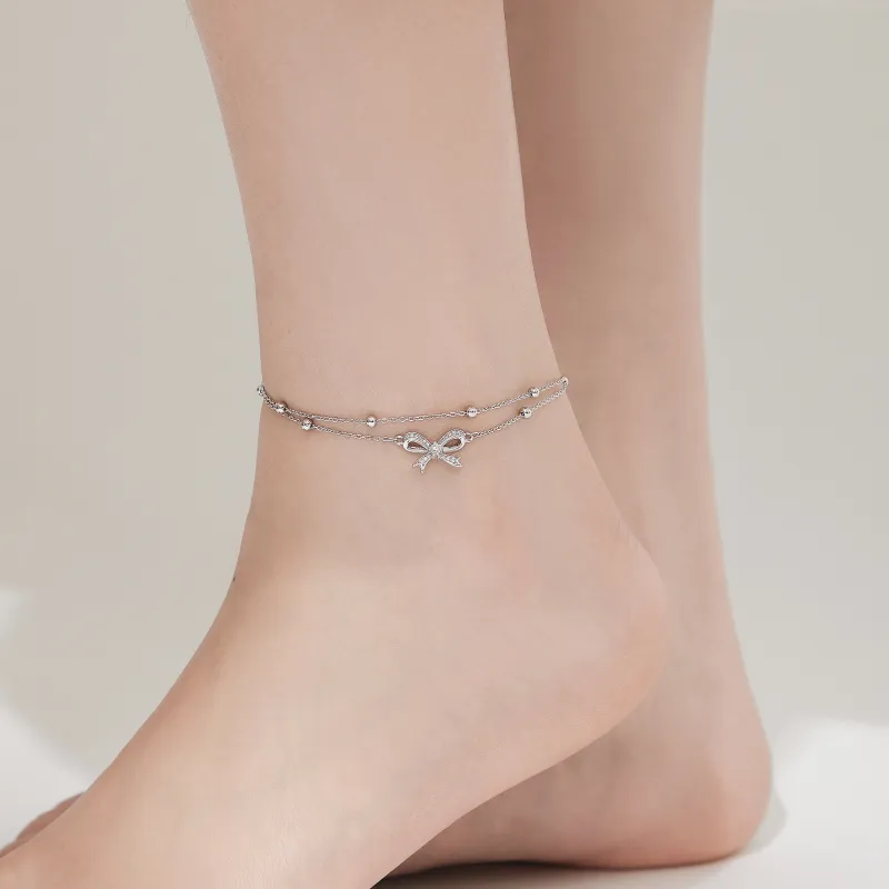 Branded Jewelry S925 Silver Anklets Women's-6