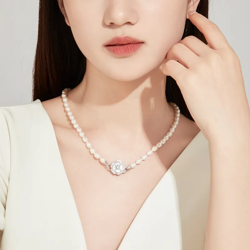 Branded Jewelry Pearl Necklaces Women's-1