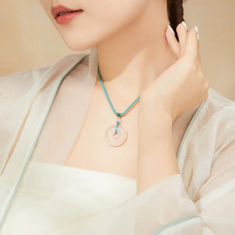 Branded Jewelry Natural Chalcedony Necklaces Women's-4