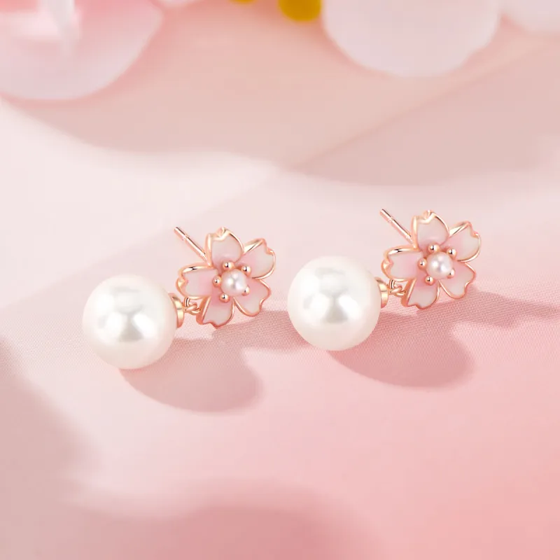 Branded Jewelry Pearl Earrings Women's-10