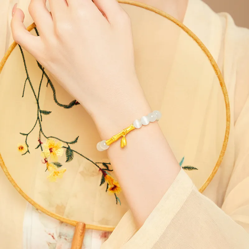 Branded Jewelry Glass Cat Eye Jade Bracelets Women's-2