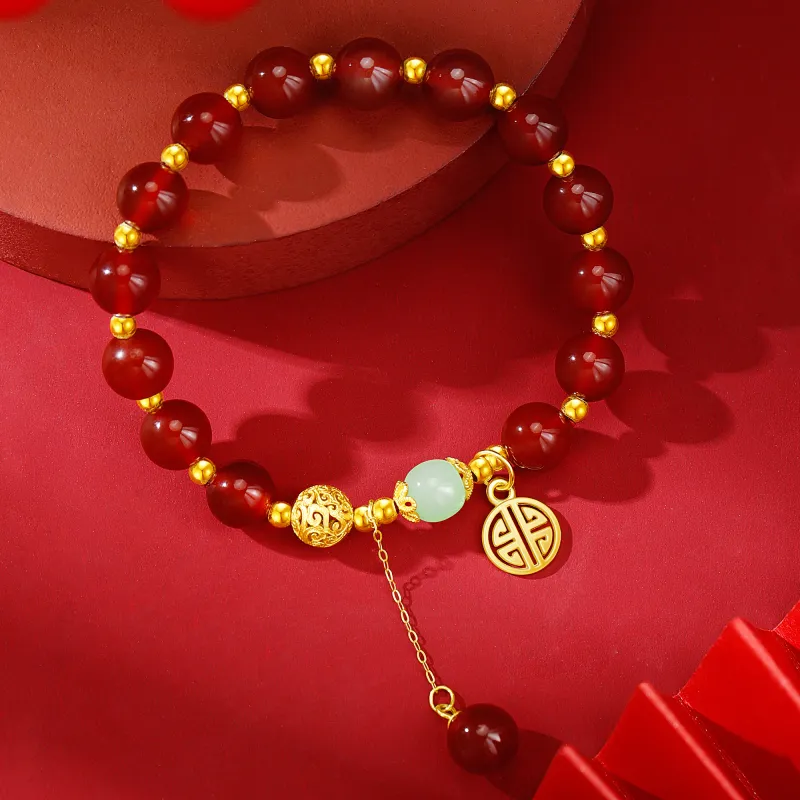Branded Jewelry Natural Agate Bracelets Women's-11