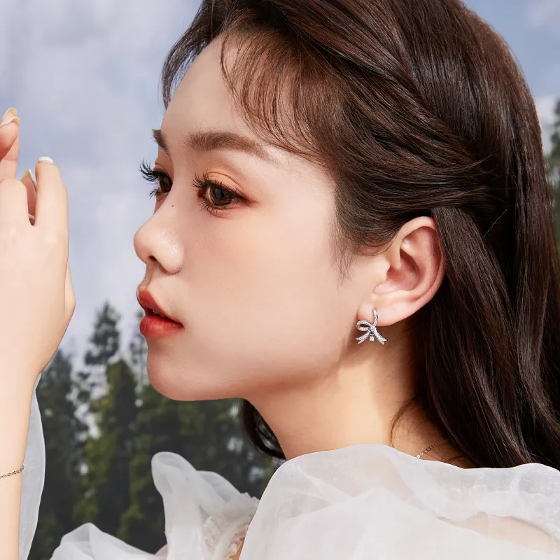 Branded Jewelry S925 Silver Earrings Women's-3