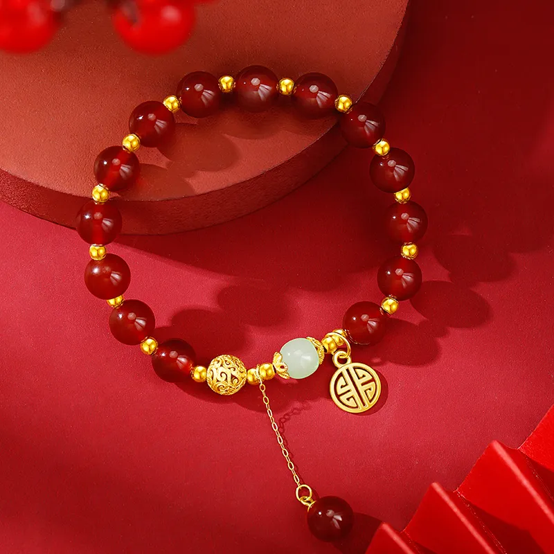 Branded Jewelry Natural Agate Bracelets Women's-4