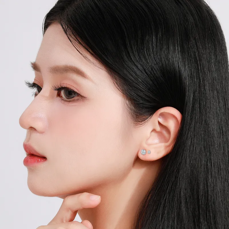 Branded Jewelry S925 Silver Stud Earrings Women's-19