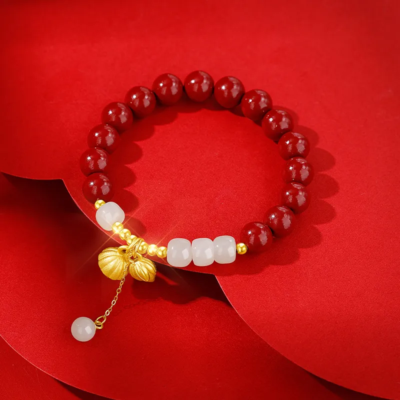 Branded Jewelry Hetian Jade Bracelets Pale Greenish White Jade Women's-3
