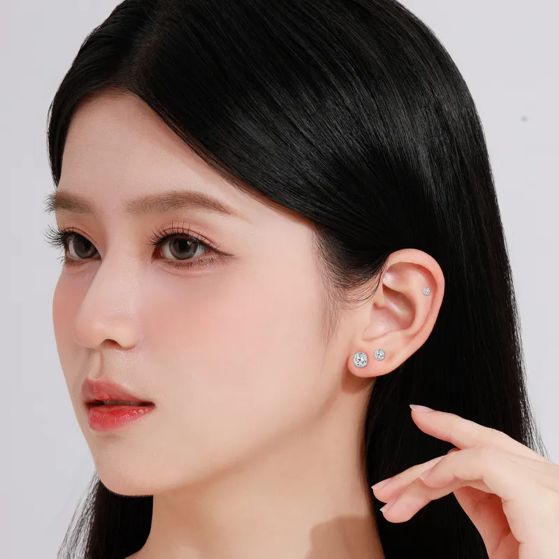 Branded Jewelry S925 Silver Stud Earrings Women's-23