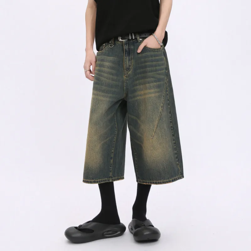Voguo Relay 7/8 Denim Shorts Unisex-3