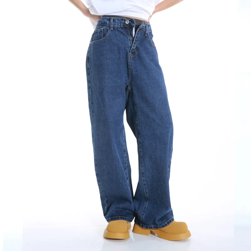 Voguo Relay Loose Fit Straight Fit Jeans Unisex-15