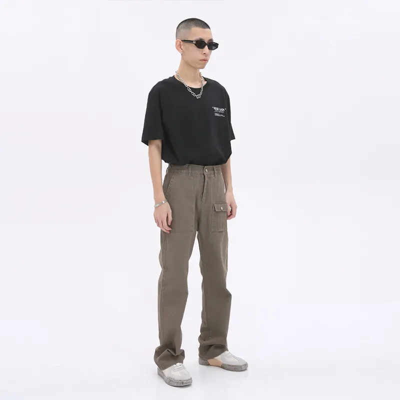 Voguo Relay Casual Pants Unisex Khaki-6