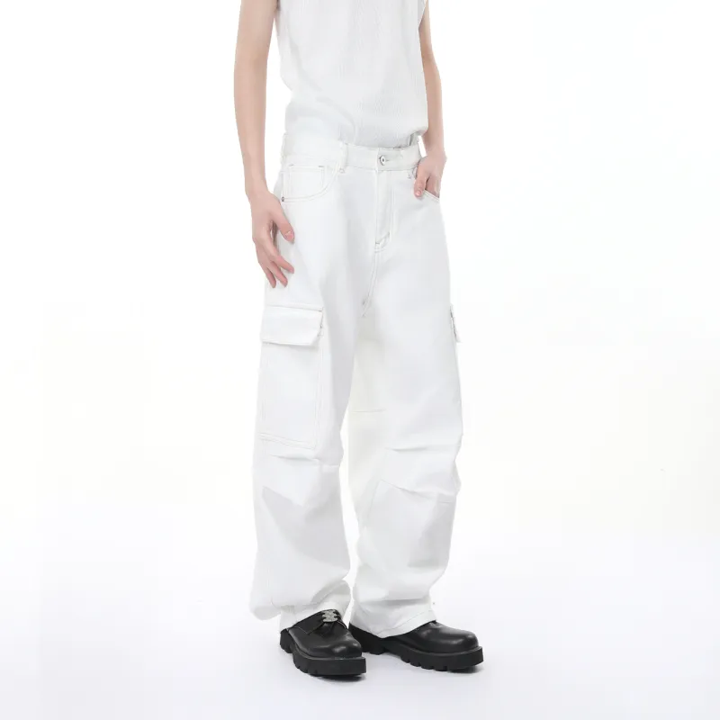 Voguo Relay Jeans Unisex White-3