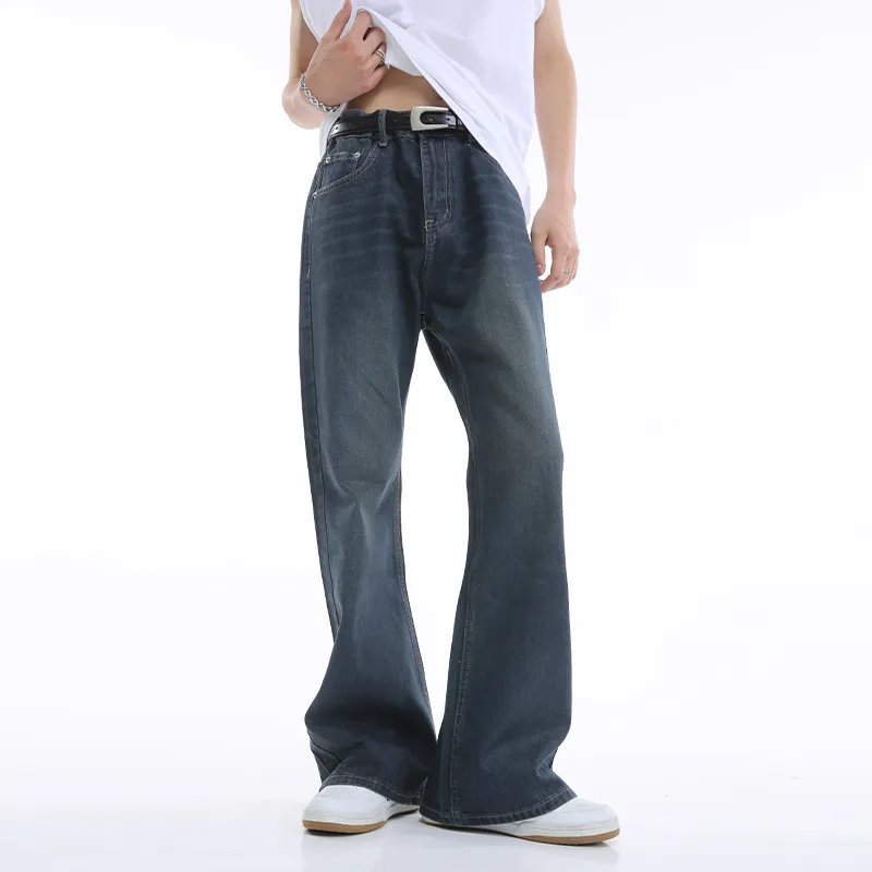 Voguo Relay Jeans Bootcut Slimming Unisex Vintage Blue-3