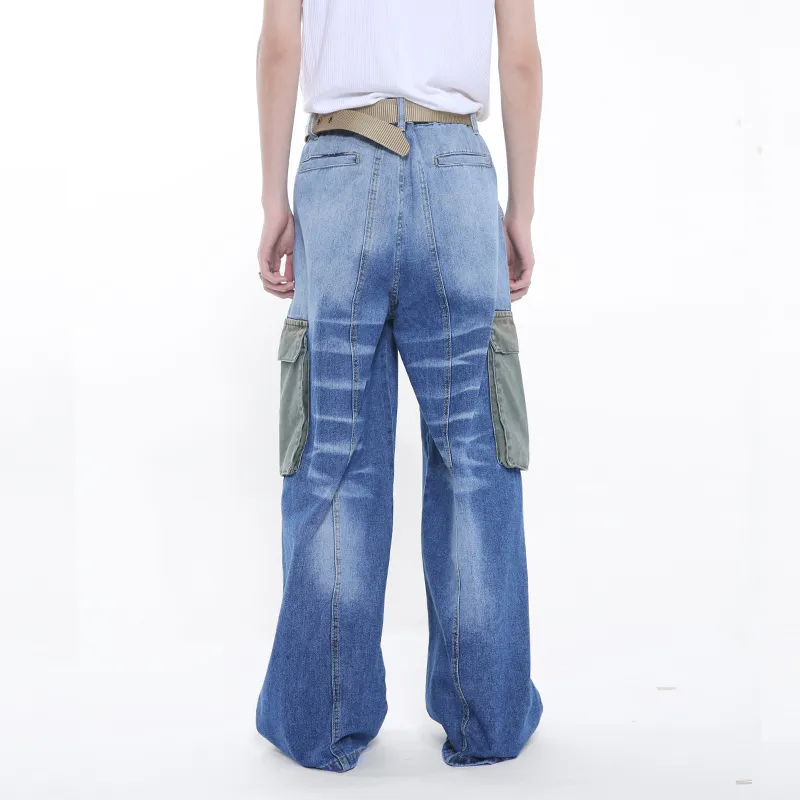 Voguo Relay Jeans Unisex Army Blue-5