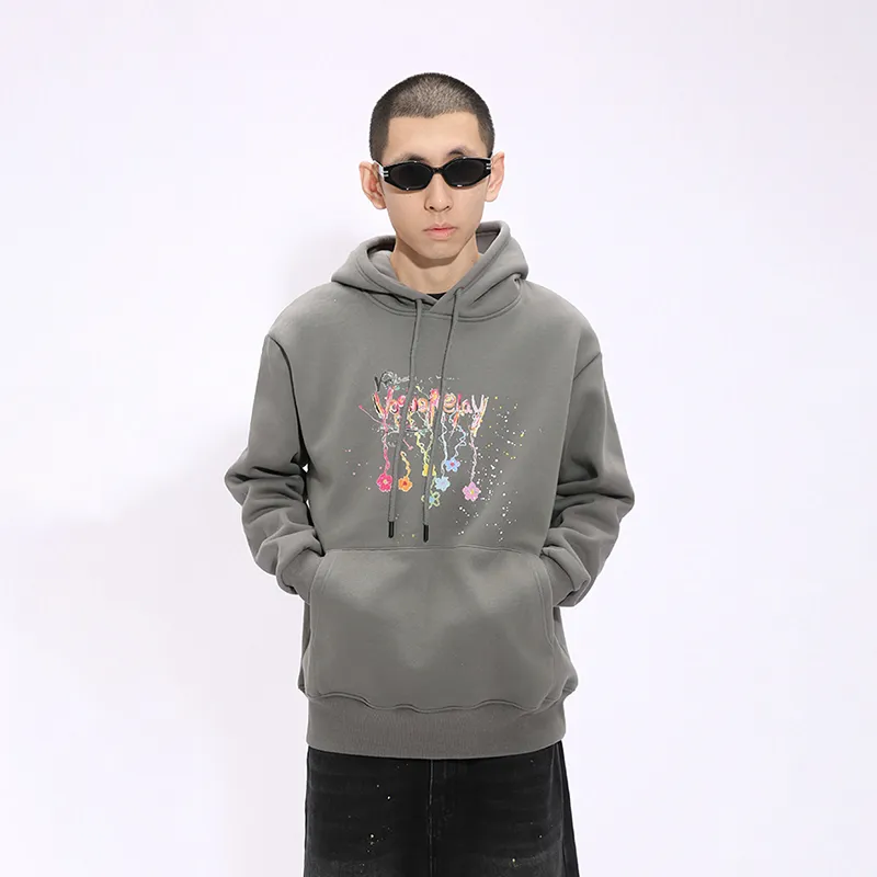 Voguo Relay Thickened And Fleece Lined Long Sleeved Sweatshirt Unisex-9
