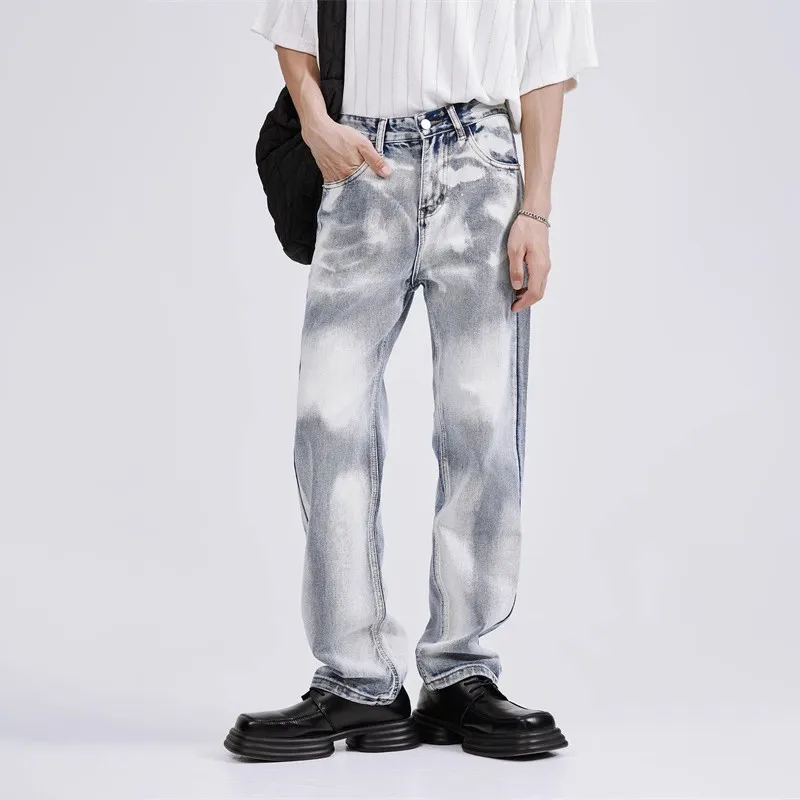 Voguo Relay Jeans Unisex Blue White-2
