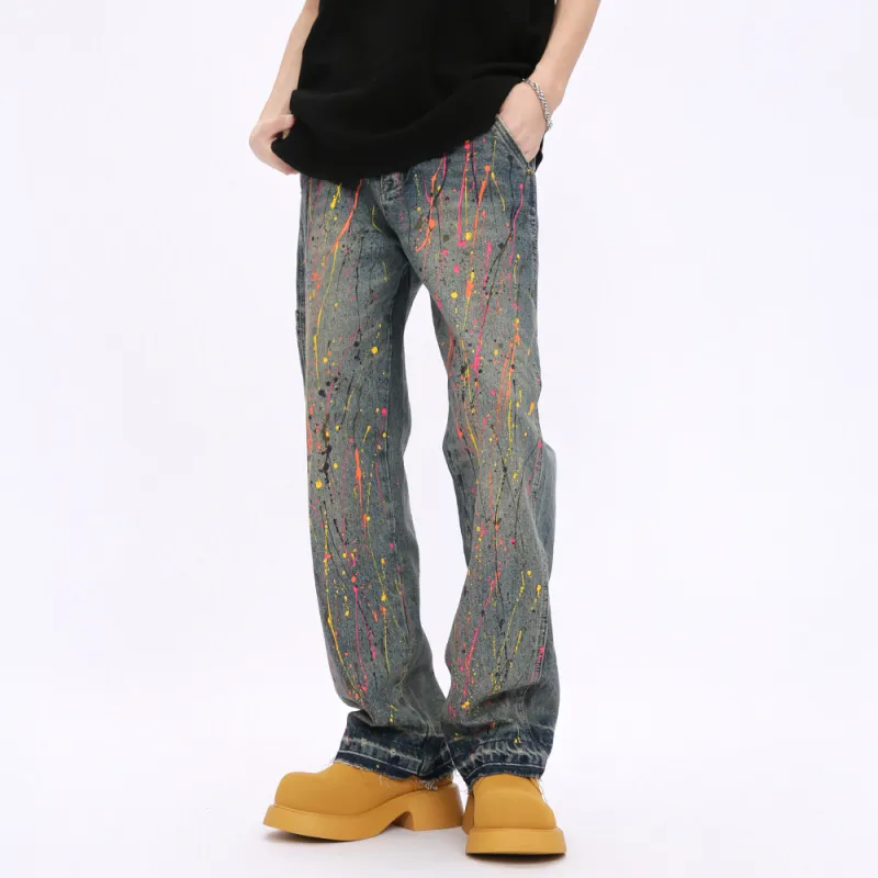 Voguo Relay Loose Fit Straight Fit Jeans Unisex-2