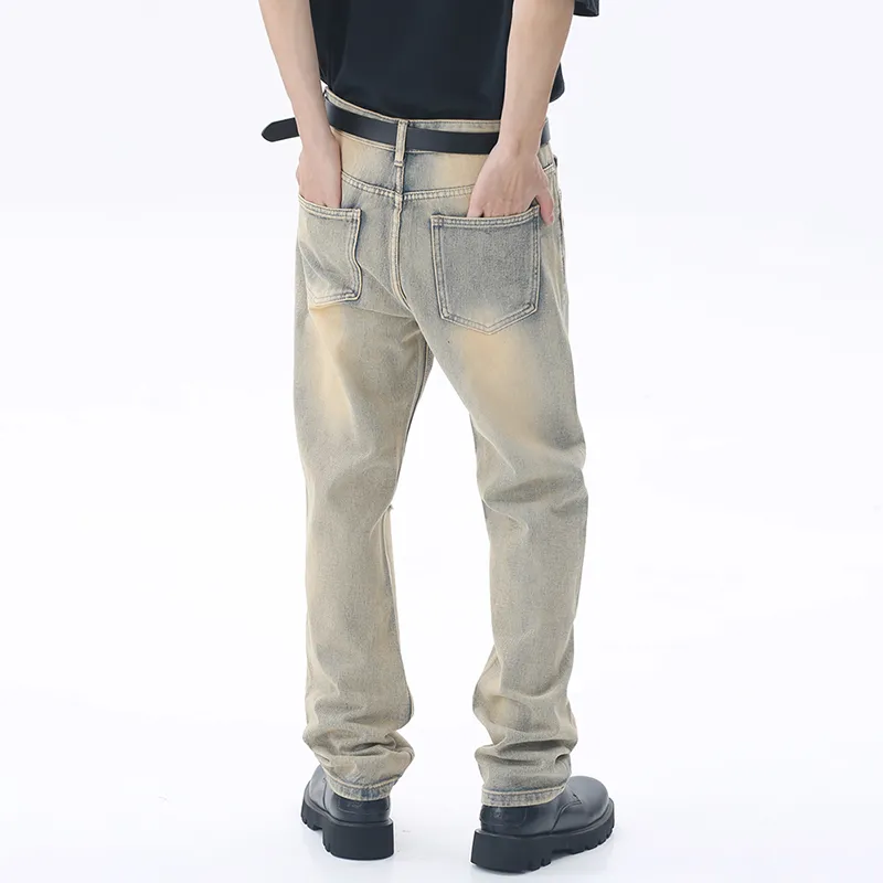 Voguo Relay Jeans Unisex Yellow Mud-5