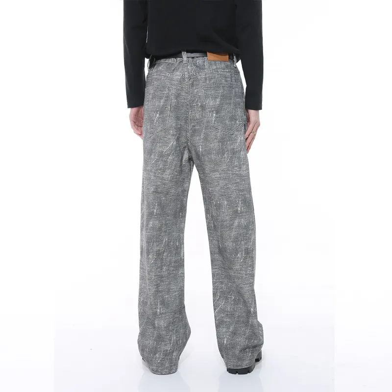 Voguo Relay Jeans Korean Style Loose Fit Straight Fit Unisex-3