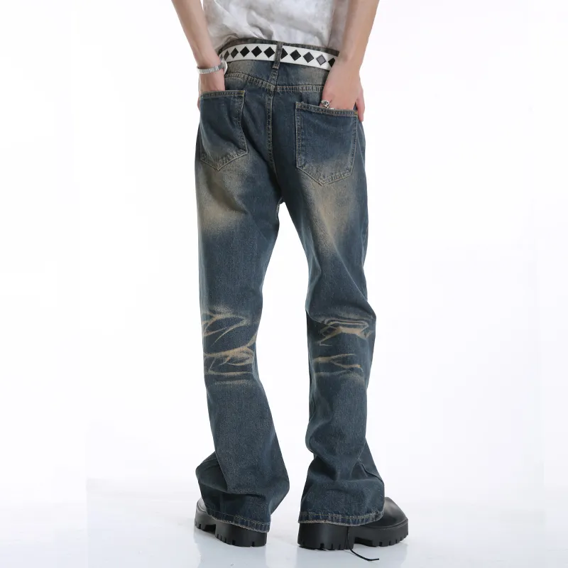 Voguo Relay Floor Length Bootcut Jeans Unisex-2